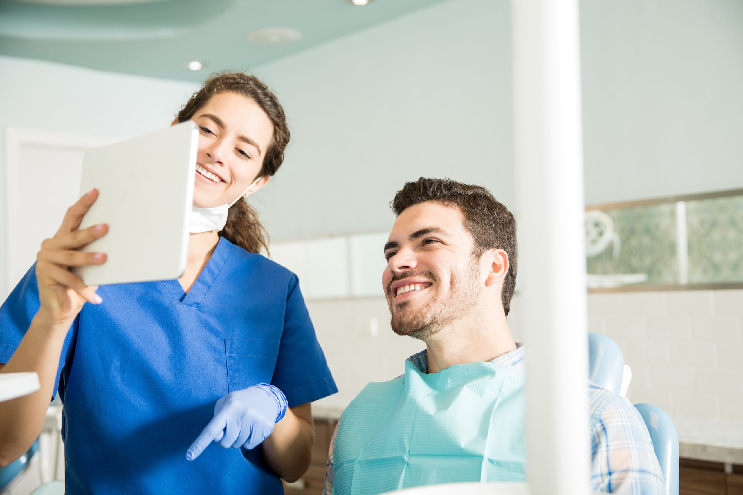 man reviewing a dental treatment plan in Coeur d’Alene ID