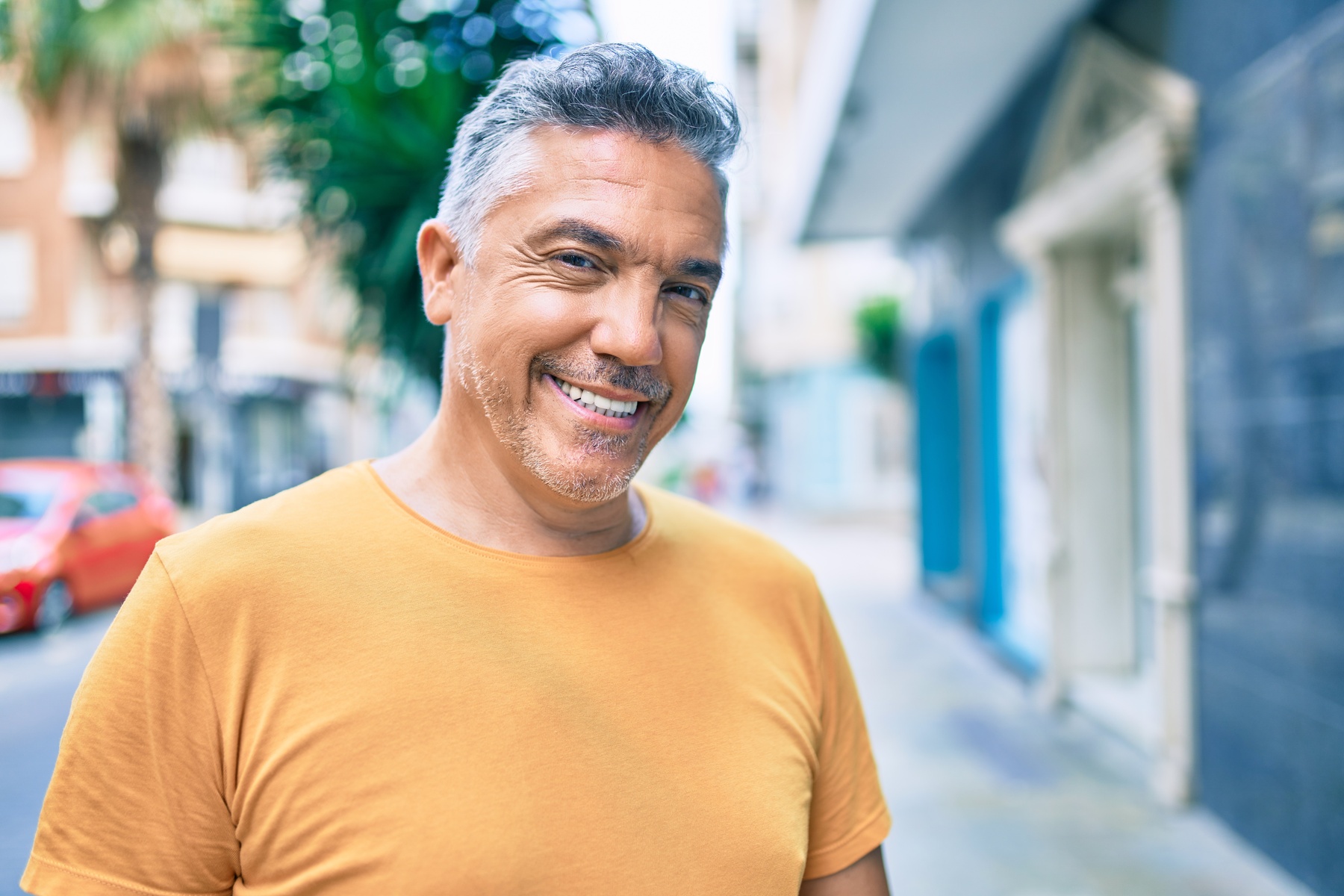 patient smiling after his fluoride treatment from Scholes Family Dental in Coeur D Alene ID
